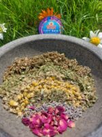 Lazy Haze Tobacco Alternative Herbal Blend with Raspberry leaf, Marshmallow leaf, Mullein, Rose, Lavender, Lemon Balm and chamomile Nicotine and tobacco free