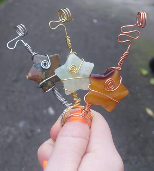 Crystal & Wire Roach Rings - Image 3
